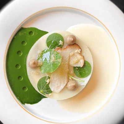 Chef’s Recipe: Poached Porcini Mushroom with French Walnut Oil by Christophe Hay