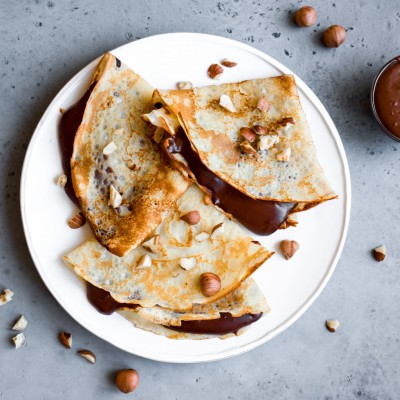 Crepes with Guénard 100% French Hazelnut Oil
