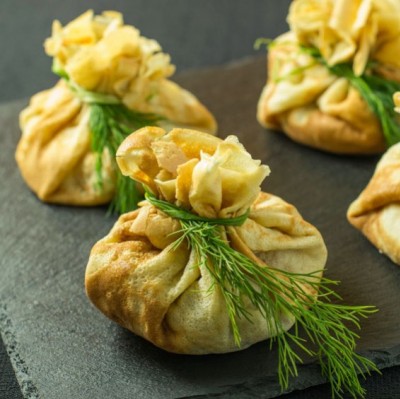 Brick Pastry Seafood Pockets